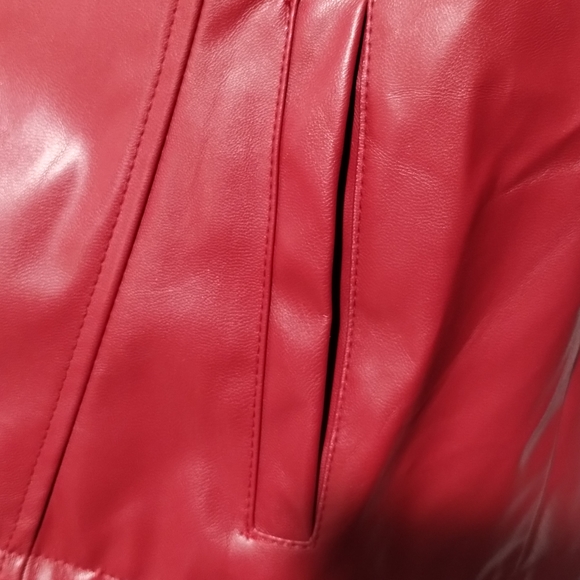 Burgundy Leather Jacket - Picture 5 of 11